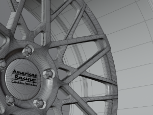 American Racing Wheel 3D-Modell