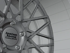 American Racing Wheel 3D Model