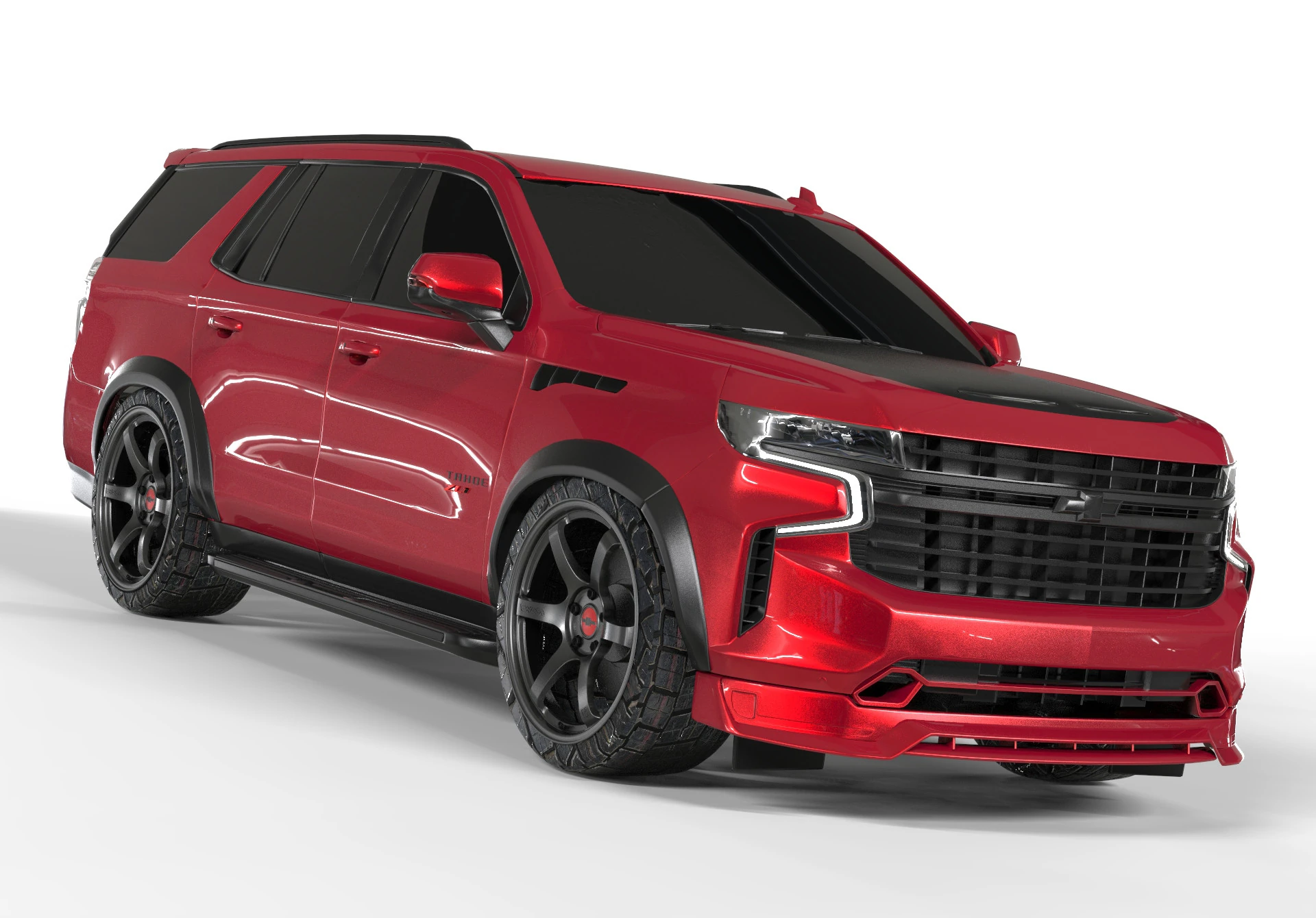 Chevrolet Tahoe ZL1 Bodykit 3D Model .c4d .max .obj .3ds .fbx .stl .blend 