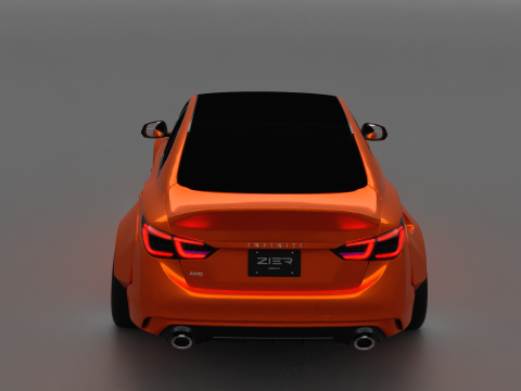Infiniti Q50 2023 Widebody Kit 3D Model
