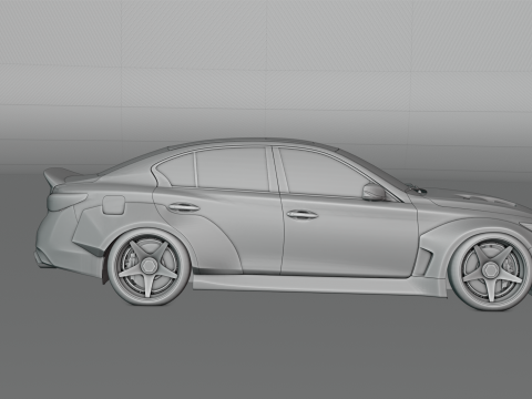 Infiniti Q50 2023 Widebody Kit 3D Model