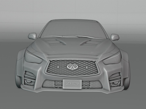 Infiniti Q50 2023 Widebody Kit 3D Model