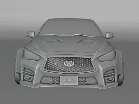Infiniti Q50 2023 Widebody Kit 3D Model