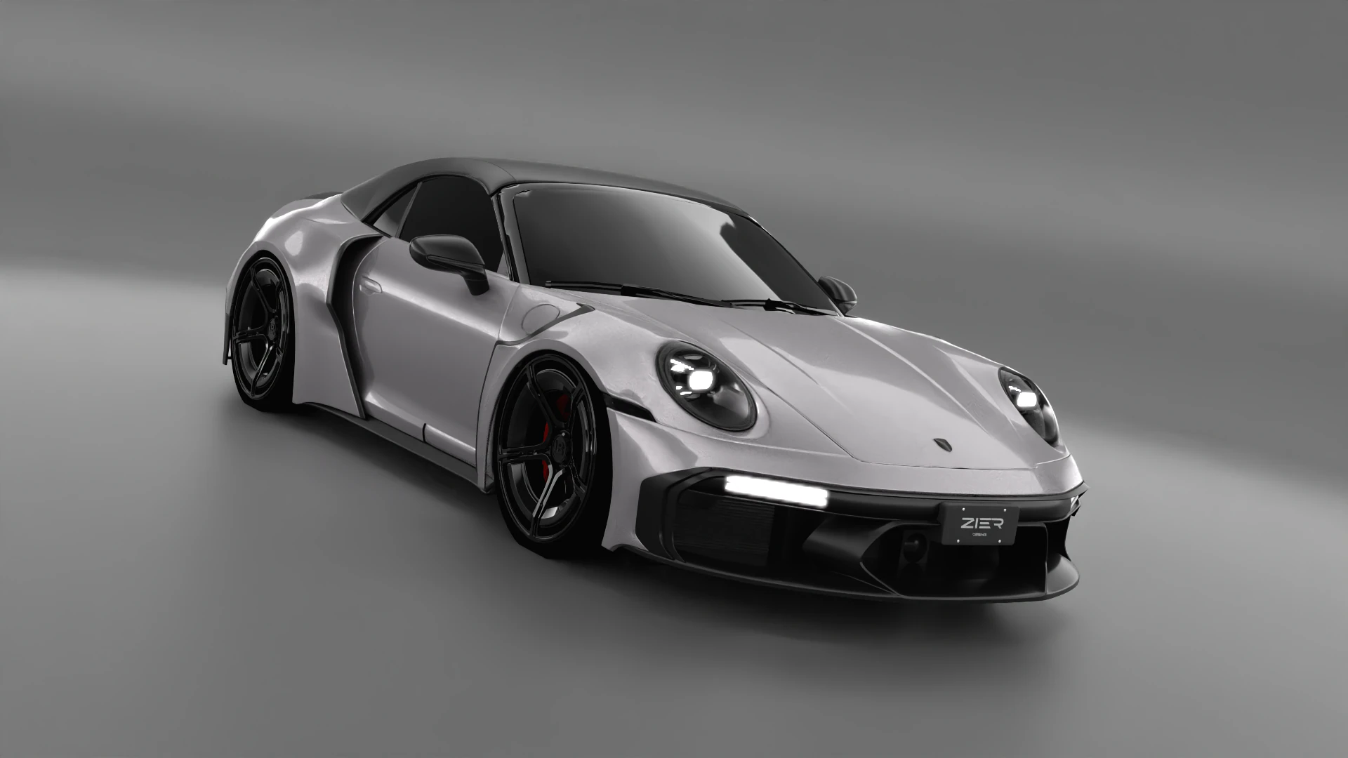 Porsche 992 Carrera 4s Brabus Rocket R 3D Model .c4d .max .obj .3ds .fbx .stl .blend 