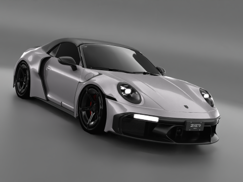 Porsche 992 Carrera 4s Brabus Rocket R 3D Model