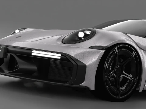 Porsche 992 Carrera 4s Brabus Rocket R 3D Model