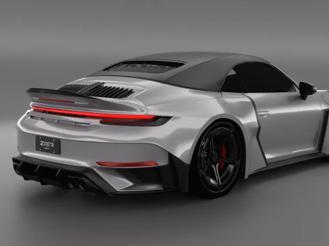 Porsche 992 Carrera 4s Brabus Rocket R 3D Model