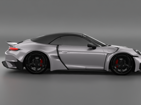 Porsche 992 Carrera 4s Brabus Rocket R 3D 모델