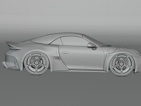 Porsche 992 Carrera 4s Brabus Rocket R 3D 모델