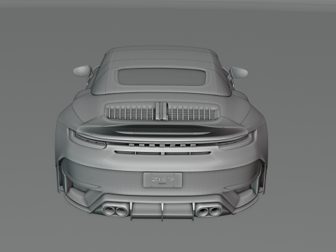 Porsche 992 Carrera 4s Brabus Rocket R 3D 모델