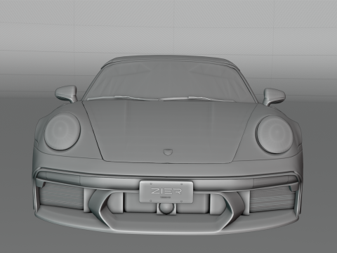 Porsche 992 Carrera 4s Brabus Rocket R 3D 모델