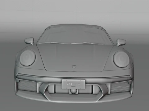 Porsche 992 Carrera 4s Brabus Rocket R 3D Model