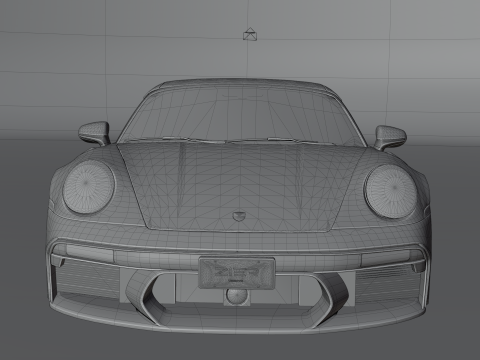 Porsche 992 Carrera 4s Brabus Rocket R 3D 모델