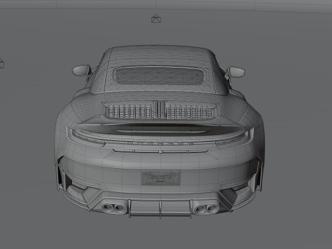 Porsche 992 Carrera 4s Brabus Rocket R 3D 모델