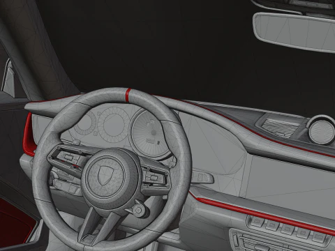 Porsche 992 Carrera 4s Brabus Rocket R 3D Model