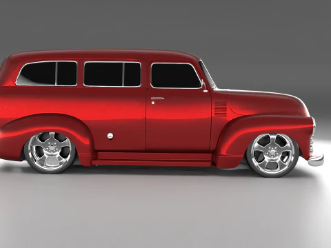Chevrolet 1950 Suburban Carryvall 3D Model