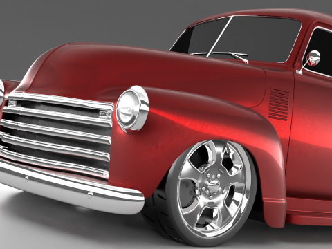 Chevrolet 1950 Suburban Carryvall 3D Model