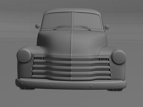 Chevrolet 1950 Suburban Carryvall 3D Model