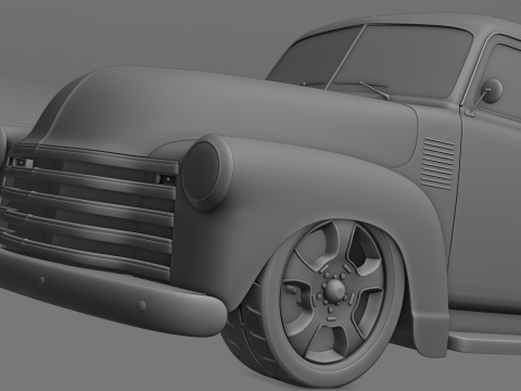 Chevrolet 1950 Suburban Carryvall 3D Model