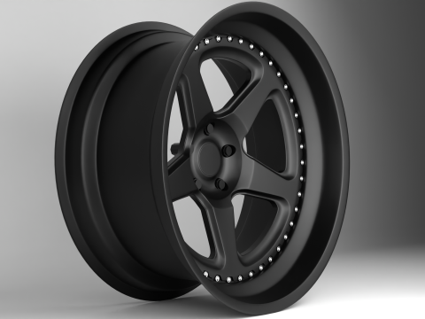 Brixton Forged tr05 Wheels 3D Model