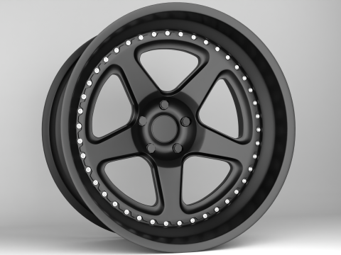 Brixton Forged tr05 Wheels 3D Модель