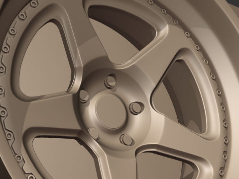 Brixton Forged tr05 Wheels 3D Model