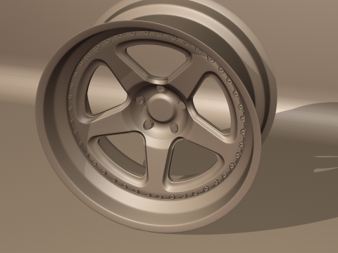 Brixton Forged tr05 Wheels 3D Model