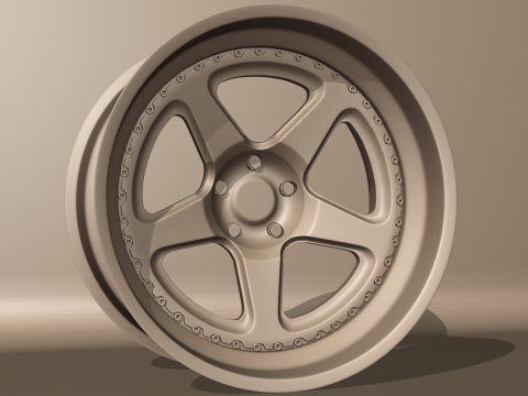 Brixton Forged tr05 Wheels 3D Model