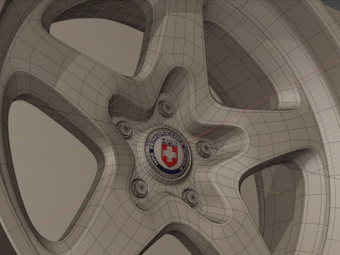 HRE Perfomance 527s Wheels 3D Model
