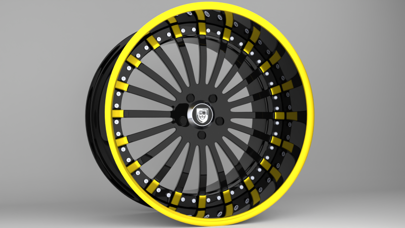 Lexani Forged LF-714 Wheels 3D Модель .c4d .max .obj .3ds .fbx .stl .blend 