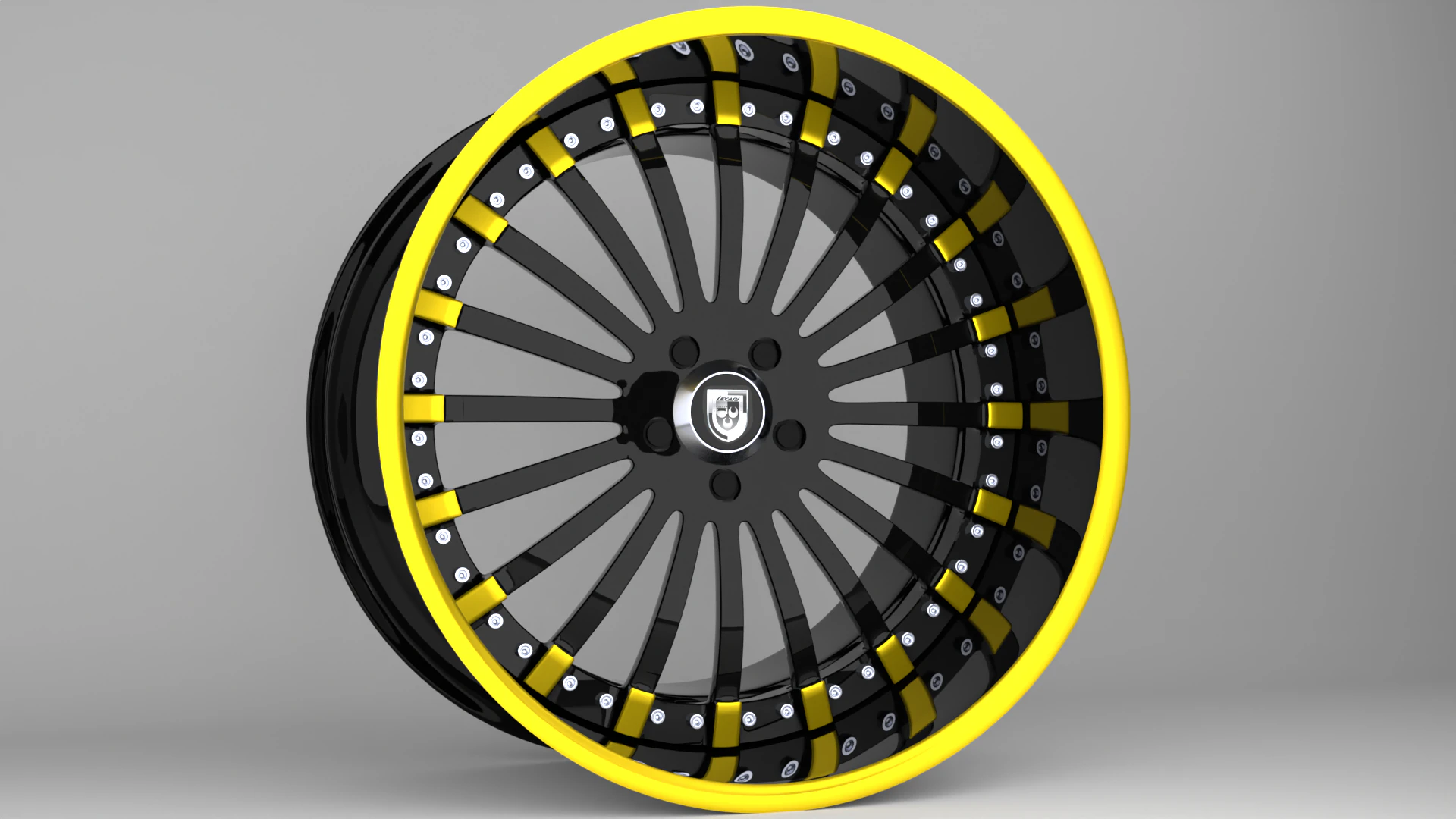 Lexani Forged LF-714 Wheels 3D Model .c4d .max .obj .3ds .fbx .stl .blend
