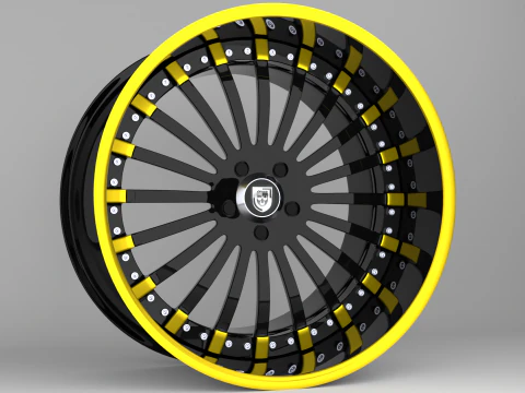 Lexani D&ouml;vme LF-714 Tekerlekler 3D Model