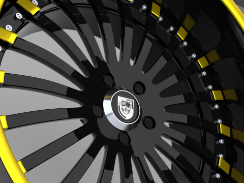 Lexani Forged LF-714 Wheels 3D Модель