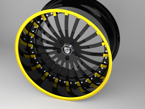 Lexani Forged LF-714 Wheels 3D Модель