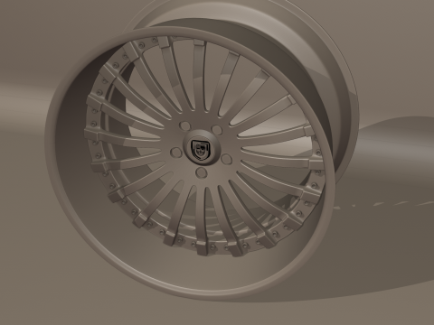 Lexani Forged LF-714 Wheels 3D Модель