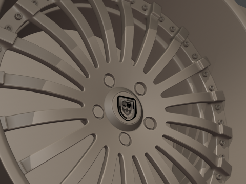 Lexani Forged LF-714 Wheels 3D Модель