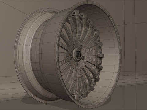 Lexani Forged LF-714 Wheels 3D Модель