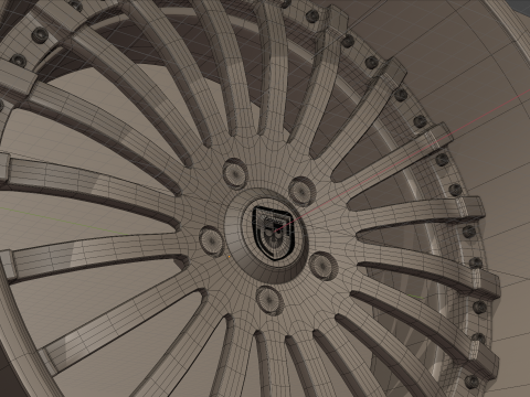 Lexani Forged LF-714 Wheels 3D Модель