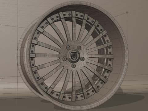 Lexani Forged LF-714 Wheels 3D Модель