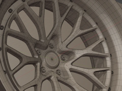 VT Forged SLT9 Wheels 3D Model