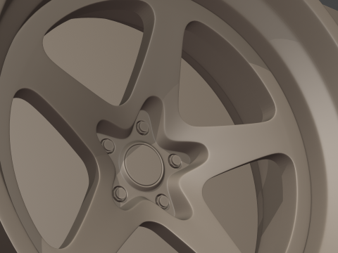 VT Forged GT5X Wheels Model 3D