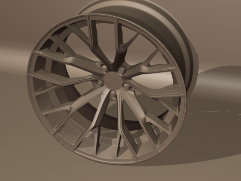 Ferrada Forged FR9 Wheel Model 3D