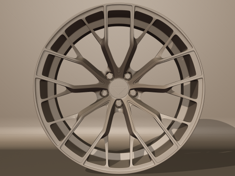 Ferrada Forged FR9 Wheel Model 3D