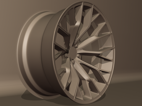 Ferrada Forged FR9 Wheel Model 3D
