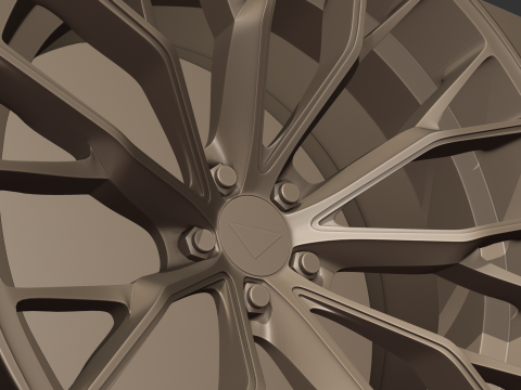 Ferrada Forged FR9 Wheel Model 3D