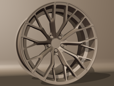 Ferrada Forged FR9 Wheel Model 3D