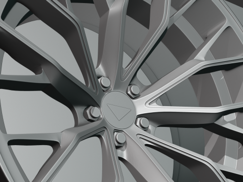 Ferrada Forged FR9 Wheel Model 3D