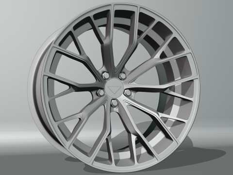 Ferrada Forged FR9 Wheel Model 3D