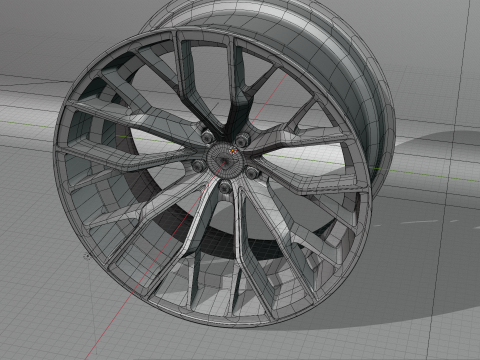 Ferrada Forged FR9 Wheel Model 3D