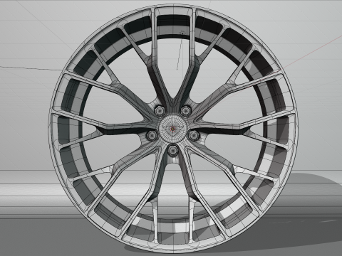 Ferrada Forged FR9 Wheel Model 3D